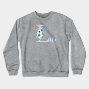 Blue Love illustration Crewneck Sweatshirt